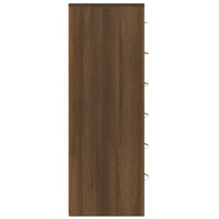 Thumbnail for Sideboard mit 6 Schubladen Braun Eichen-Optik 50x34x96 cm