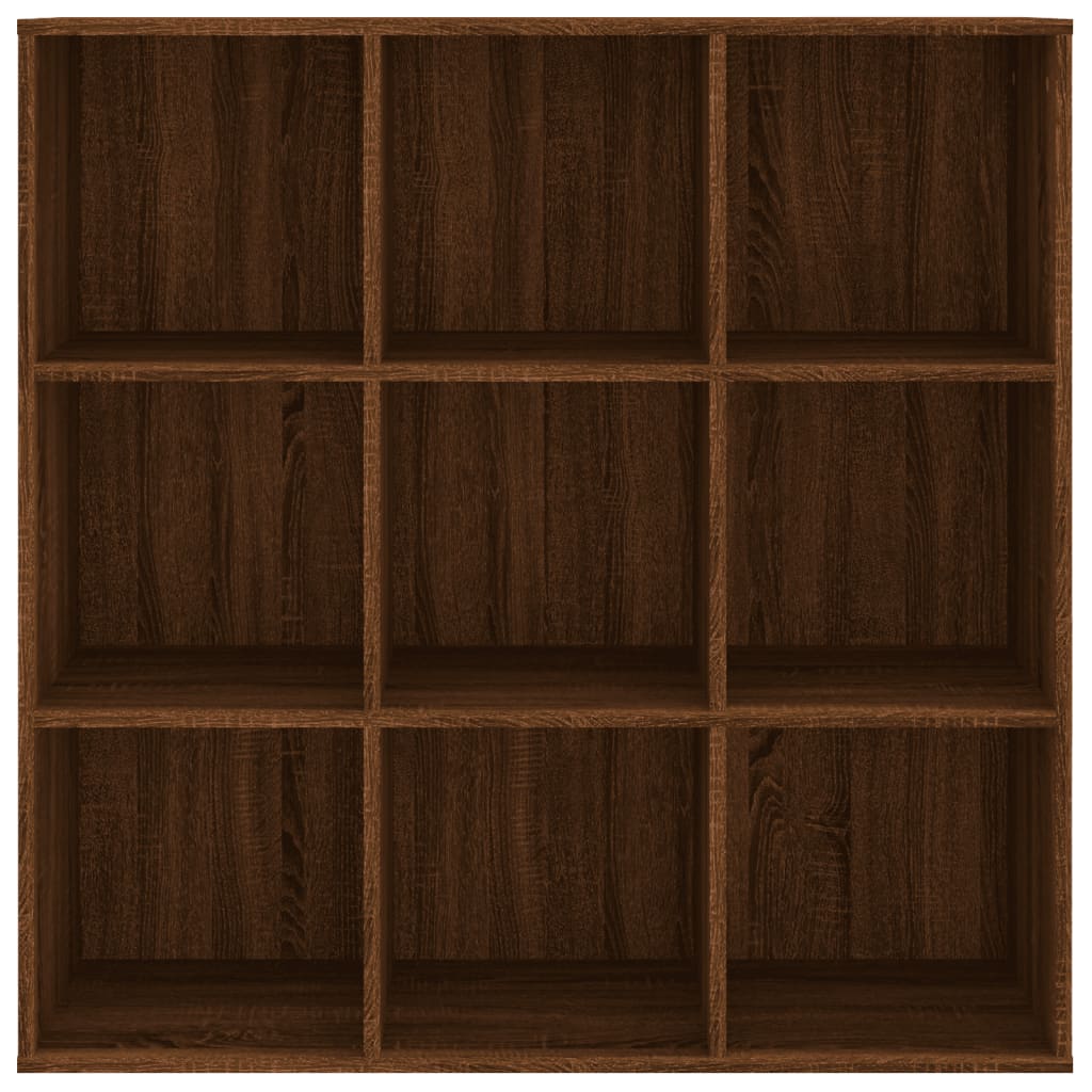 Bücherschrank Braun Eichen-Optik 98x29x97,5 cm