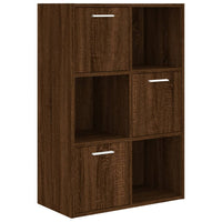 Thumbnail for Lagerschrank Braun Eichen-Optik 60x29,5x90 cm