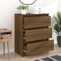 Thumbnail for Sideboard Braun Eichen-Optik 60x35x76 cm Holzwerkstoff