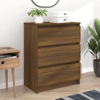 Thumbnail for Sideboard Braun Eichen-Optik 60x35x76 cm Holzwerkstoff