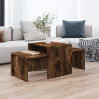 Thumbnail for Couchtisch-Set Räuchereiche 100x48x40 cm Holzwerkstoff