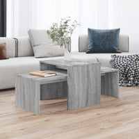 Thumbnail for Couchtisch-Set Grau Sonoma 100x48x40 cm Holzwerkstoff