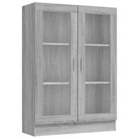 Thumbnail for Vitrinenschrank Grau Sonoma 82,5x30,5x115 cm Holzwerkstoff