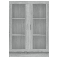 Thumbnail for Vitrinenschrank Grau Sonoma 82,5x30,5x115 cm Holzwerkstoff