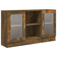 Thumbnail for Vitrinenschrank Räuchereiche 120x30,5x70 cm Holzwerkstoff