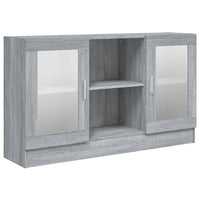 Thumbnail for Vitrinenschrank Grau Sonoma 120x30,5x70 cm Holzwerkstoff