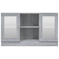 Thumbnail for Vitrinenschrank Grau Sonoma 120x30,5x70 cm Holzwerkstoff