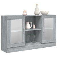Thumbnail for Vitrinenschrank Grau Sonoma 120x30,5x70 cm Holzwerkstoff