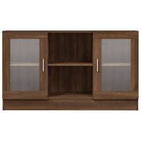 Thumbnail for Vitrinenschrank Braun Eichen-Optik 120x30,5x70 cm Holzwerkstoff