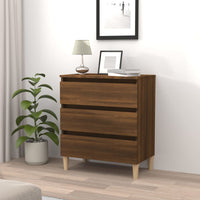 Thumbnail for Sideboard Braun Eichen-Optik 60x35x69 cm Holzwerkstoff