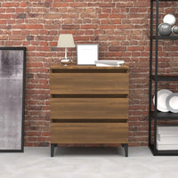 Thumbnail for Sideboard Braun Eichen-Optik 60x35x69 cm Holzwerkstoff