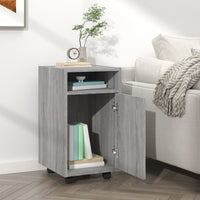 Thumbnail for Beistellschrank mit Rollen Grau Sonoma 33x38x60cm Holzwerkstoff