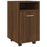 Thumbnail for Beistellschrank mit Rollen Braun Eichen-Optik 33x38x60 cm