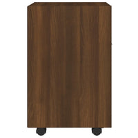 Thumbnail for Beistellschrank mit Rollen Braun Eichen-Optik 33x38x60 cm