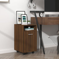 Thumbnail for Beistellschrank mit Rollen Braun Eichen-Optik 33x38x60 cm