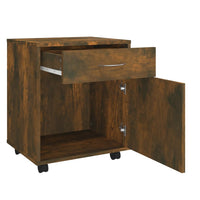 Thumbnail for Rollschrank Räuchereiche 45x38x54 cm Holzwerkstoff