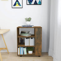 Thumbnail for Rollschrank Räuchereiche 60x35x75 cm Holzwerkstoff
