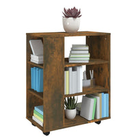 Thumbnail for Rollschrank Räuchereiche 60x35x75 cm Holzwerkstoff