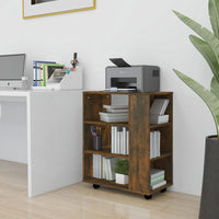Thumbnail for Rollschrank Räuchereiche 60x35x75 cm Holzwerkstoff