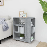 Thumbnail for Rollschrank Grau Sonoma 60x35x75 cm Holzwerkstoff