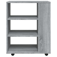 Thumbnail for Rollschrank Grau Sonoma 60x35x75 cm Holzwerkstoff