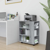 Thumbnail for Rollschrank Grau Sonoma 60x35x75 cm Holzwerkstoff