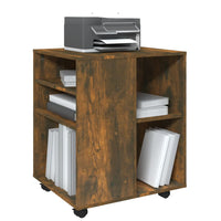 Thumbnail for Rollschrank Räuchereiche 60x53x72 cm Holzwerkstoff