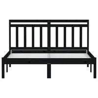 Thumbnail for Massivholzbett Schwarz 120x190 cm