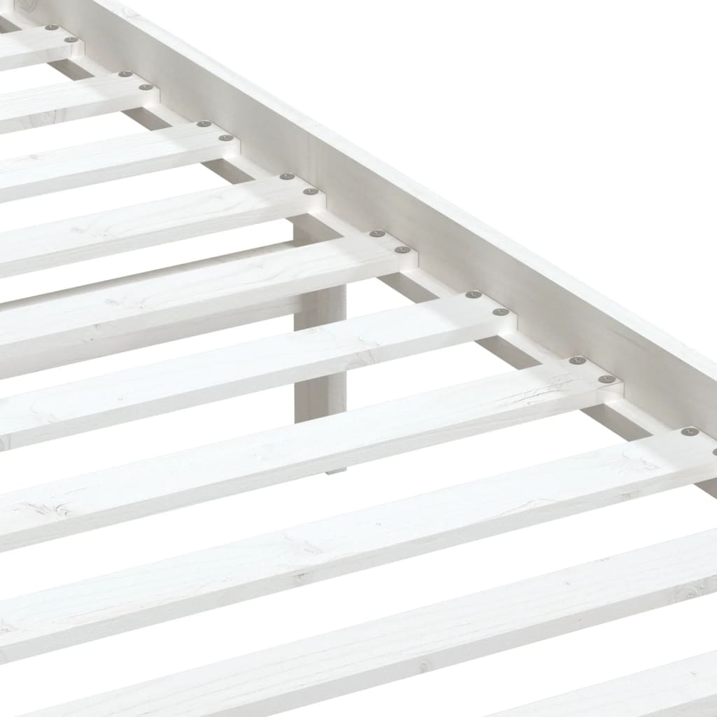 Massivholzbett Weiß Kiefer 100x200 cm