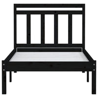 Thumbnail for Massivholzbett Schwarz Kiefer 100x200 cm