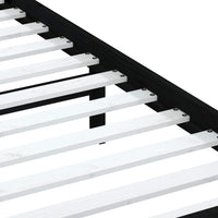 Thumbnail for Massivholzbett Schwarz Kiefer 100x200 cm