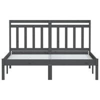 Thumbnail for Massivholzbett Grau Kiefer 120x200 cm