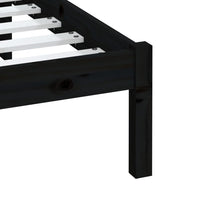 Thumbnail for Massivholzbett Schwarz 180x200 cm