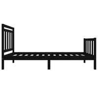 Thumbnail for Massivholzbett Schwarz 75x190 cm