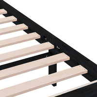 Thumbnail for Massivholzbett Schwarz 90x190 cm