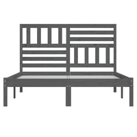 Thumbnail for Massivholzbett Grau Kiefer 120x200 cm