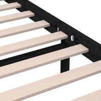 Thumbnail for Massivholzbett Schwarz 140x200 cm