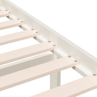 Thumbnail for Massivholzbett Weiß 75x190 cm