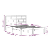 Thumbnail for Massivholzbett Kiefer 140x200 cm
