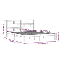 Thumbnail for Massivholzbett Kiefer 160x200 cm