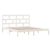 Thumbnail for Massivholzbett Weiß 180x200 cm