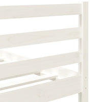 Thumbnail for Massivholzbett Weiß 90x190 cm