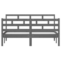 Thumbnail for Massivholzbett Grau Kiefer 140x190 cm