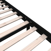 Thumbnail for Massivholzbett Schwarz Kiefer 140x190 cm