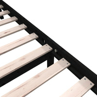 Thumbnail for Massivholzbett Schwarz Kiefer 100x200 cm