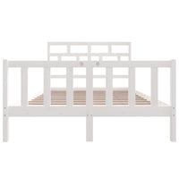 Thumbnail for Massivholzbett Weiß Kiefer 120x200 cm