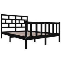 Thumbnail for Massivholzbett Schwarz Kiefer 120x200 cm