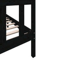 Thumbnail for Massivholzbett Schwarz Kiefer 120x200 cm