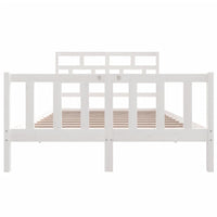 Thumbnail for Massivholzbett Weiß Kiefer 140x200 cm